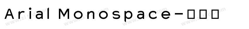 Arial Monospace字体转换